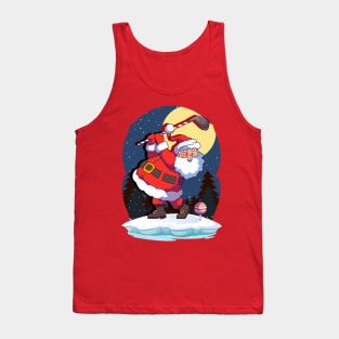 Santa Claus Golf Golfer Golfing Christmas Tank Top